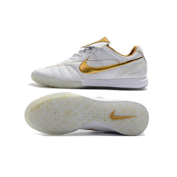 Nike Tiempo 7 R10 Elite White and Golden IC
