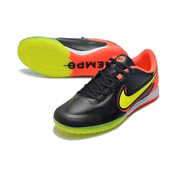 Nike Tiempo Legend 9 Elite Black Orange and Yellow IC