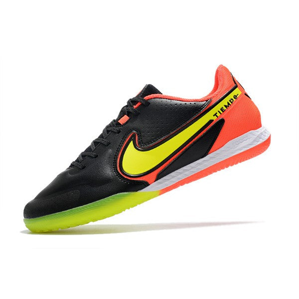 Nike Tiempo Legend 9 Elite Black Orange and Yellow IC