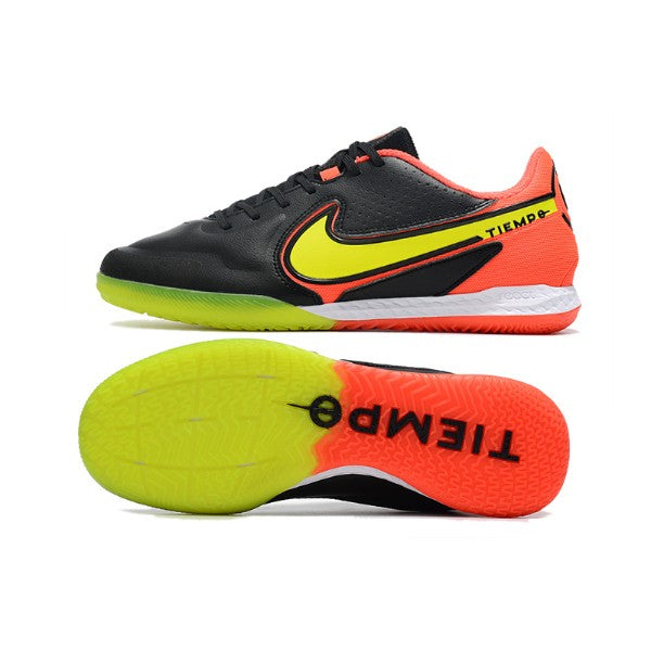 Nike Tiempo Legend 9 Elite Black Orange and Yellow IC