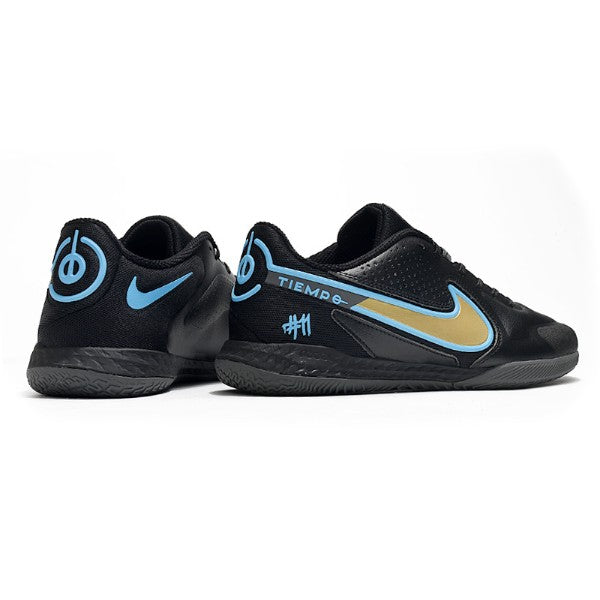 Nike Tiempo Legend 9 Elite Black Yellow and Blue IC