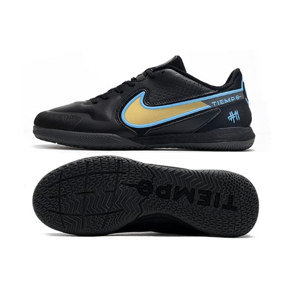 Nike Tiempo Legend 9 Elite Black Yellow and Blue IC