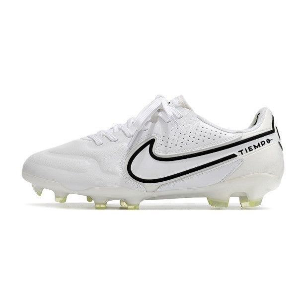 Nike Tiempo Legend 9 Elite White and Black FG