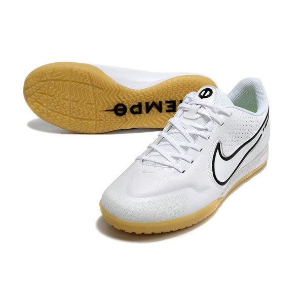 Nike Tiempo Legend 9 Elite White and Black IC