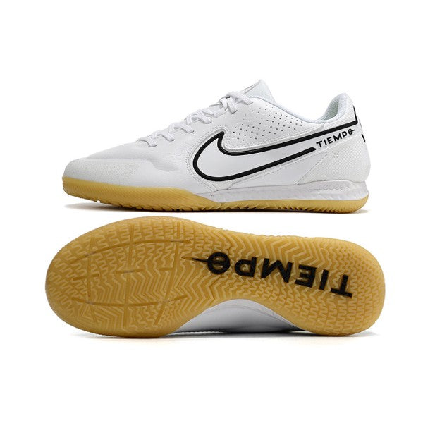 Nike Tiempo Legend 9 Elite White and Black IC