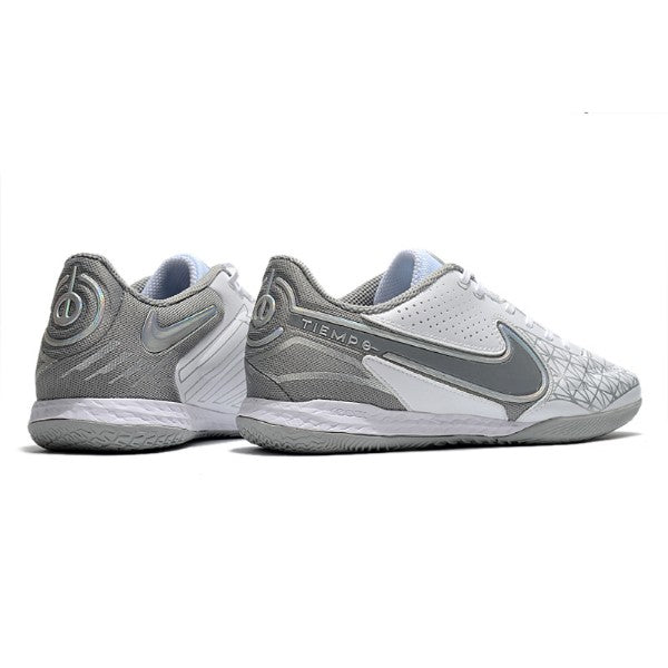 Nike Tiempo Legend 9 Elite White and Gray IC
