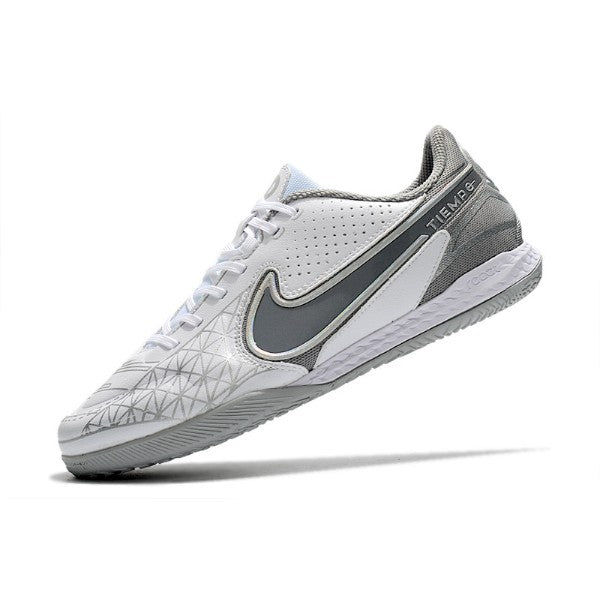 Nike Tiempo Legend 9 Elite White and Gray IC