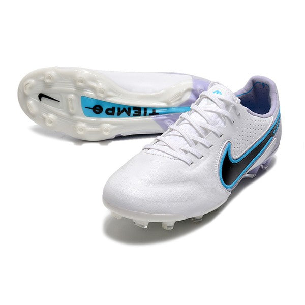 Nike Tiempo Legend 9 Elite White and Light Blue FG