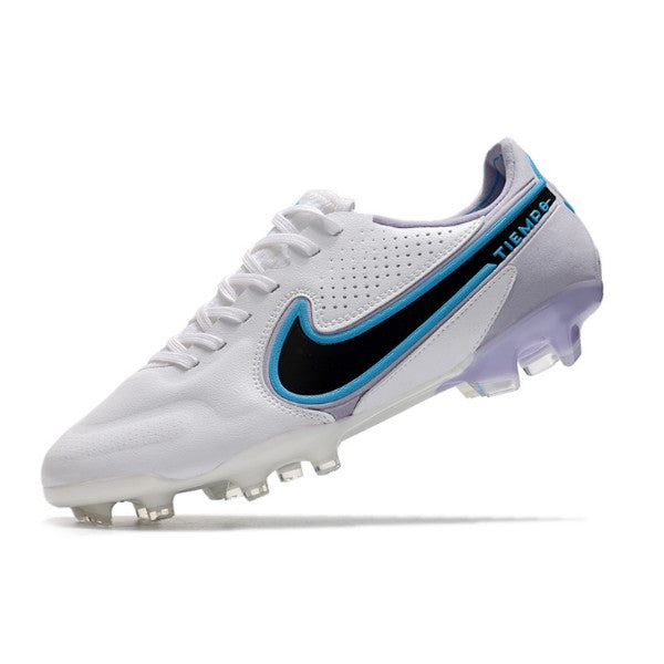 Nike Tiempo Legend 9 Elite White and Light Blue FG