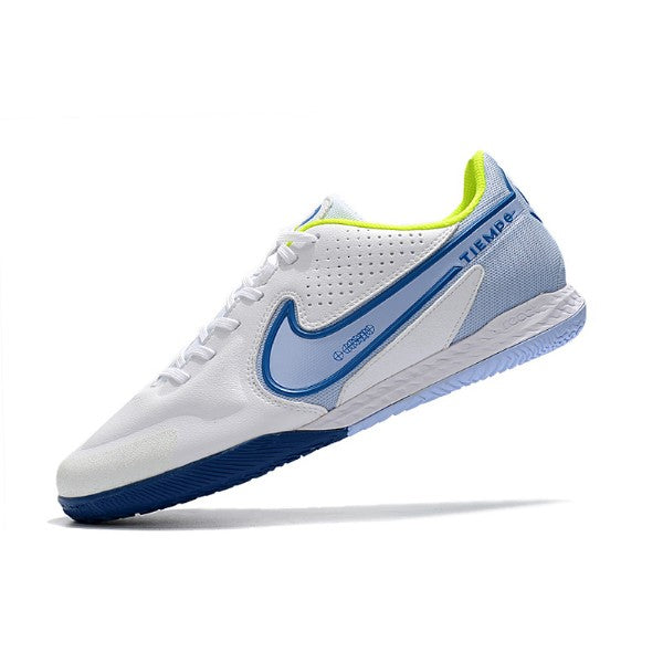 Nike Tiempo Legend 9 Elite White and Light Blue IC