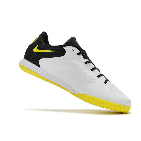 Nike Tiempo Legend 9 Elite White Black and Yellow IC