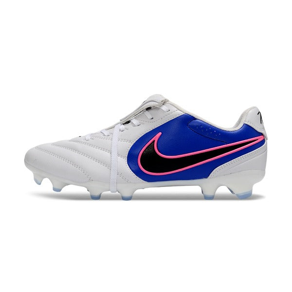 Nike Tiempo Ligera Elite White, Blue and Pink FG