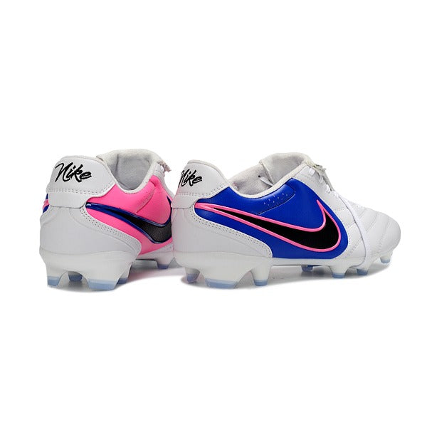 Nike Tiempo Ligera Elite White, Blue and Pink FG