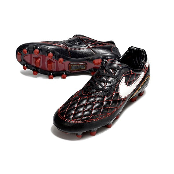 Nike Tiempo R10 Legend Elite Black Red and White FG