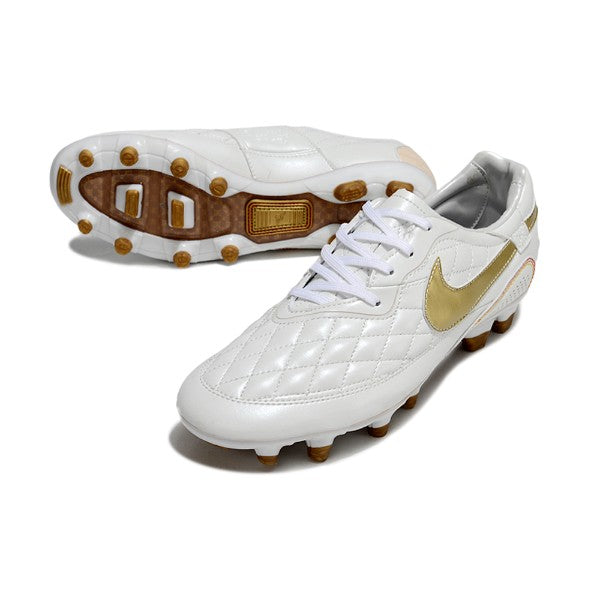 Nike Tiempo R10 Legend Elite White and Gold FG