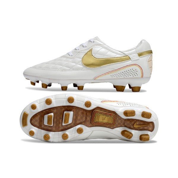 Nike Tiempo R10 Legend Elite White and Gold FG