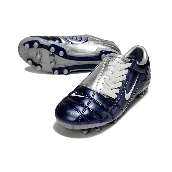 Nike Total 90 III Silver and Blue FG