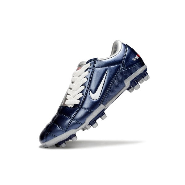 Nike Total 90 III Silver and Blue FG