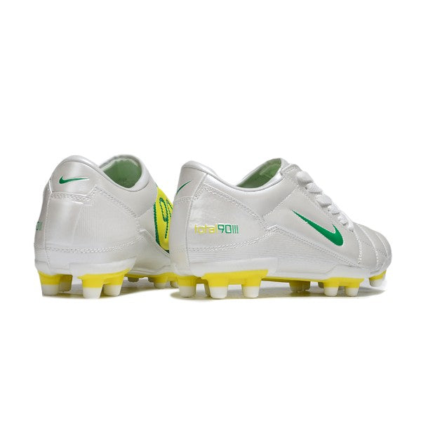 Nike Total 90 III White Yellow and Green FG