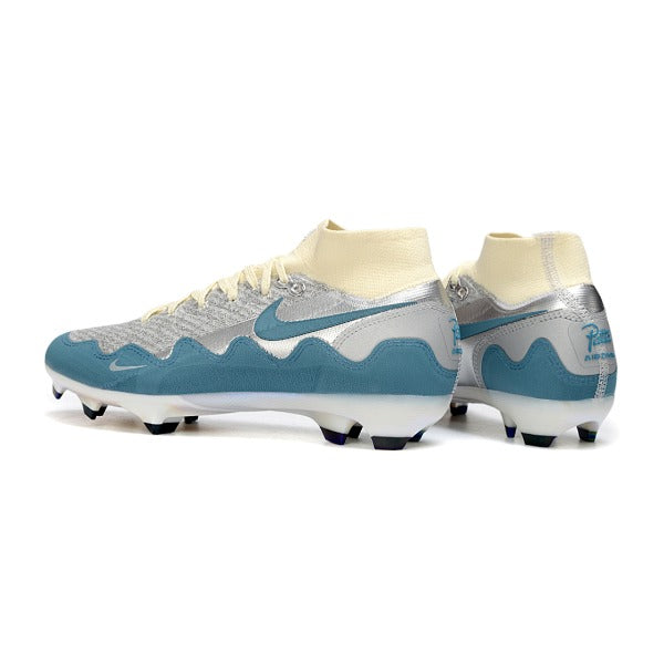 Nike x Patta Mercurial Superfly Elite Silver, Blue and White Firm Ground FG Football Boot