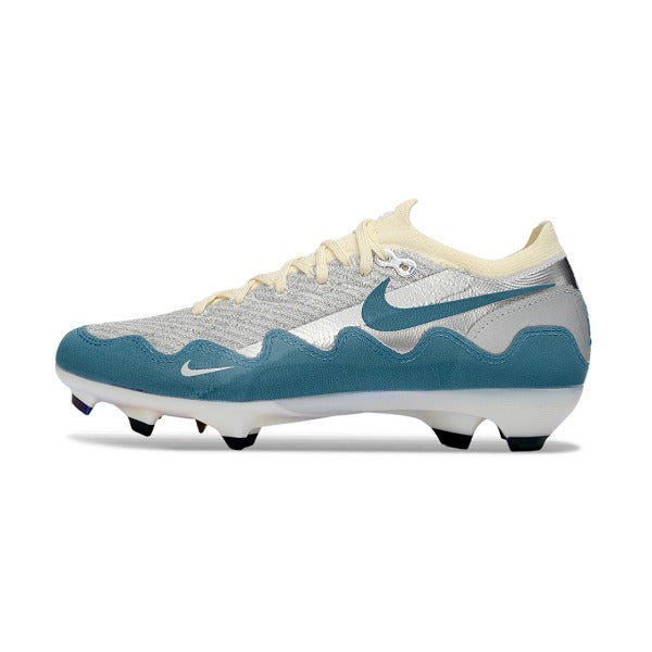 Scarpe da calcio Nike x Patta Mercurial Vapor Elite Argento, Blu e Bianco per terreni compatti FG