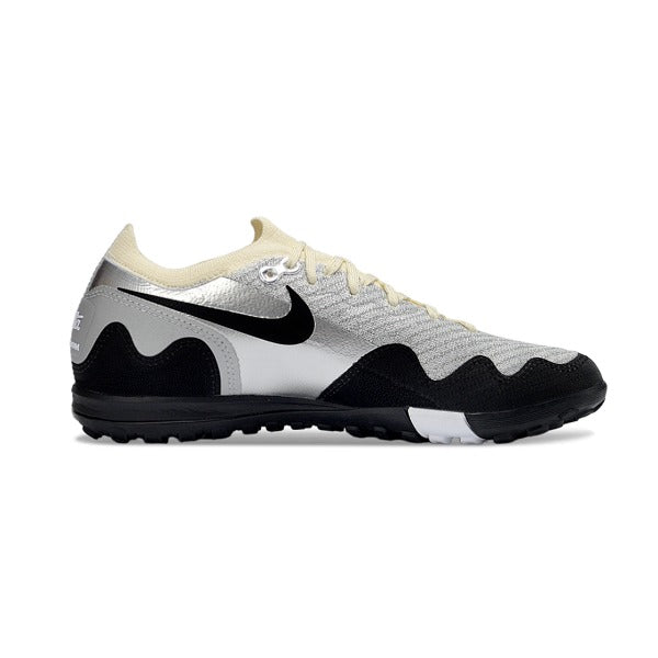 Scarpa da calcio Nike x Patta Zoom Mercurial Vapor Elite White, Black and Silver Turf TF