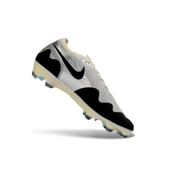 Nike x Patta Mercurial Vapor Elite Silver, Black and White Firm Ground FG Football Boot