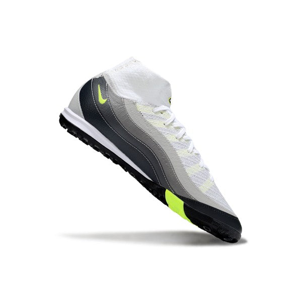 Nike Zoom Mercurial Superfly 10 Elite White and Grey TF