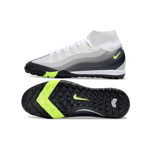 Nike Zoom Mercurial Superfly 10 Elite White and Grey TF
