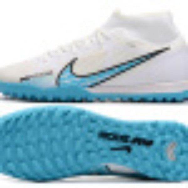 Nike Zoom Mercurial Superfly 9 Academy White and Blue TF