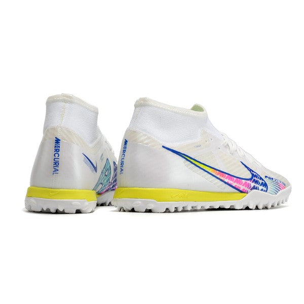 Nike Zoom Mercurial Superfly 9 Academy White and Multicolor TF