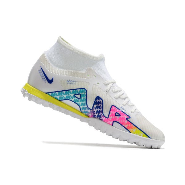 Nike Zoom Mercurial Superfly 9 Academy White and Multicolor TF