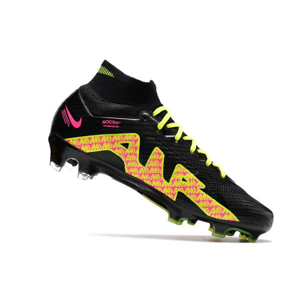 Nike Zoom Mercurial Superfly 9 Elite Black Green and Pink FG