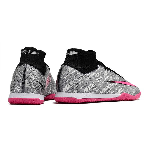 Nike Zoom Mercurial Superfly 9 Elite Gray and Pink IC