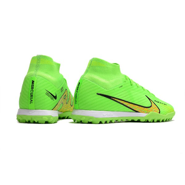 Nike Zoom Mercurial Superfly 9 Elite Green and Yellow TF