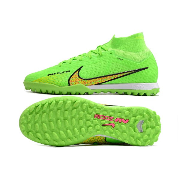 Nike Zoom Mercurial Superfly 9 Elite Green and Yellow TF