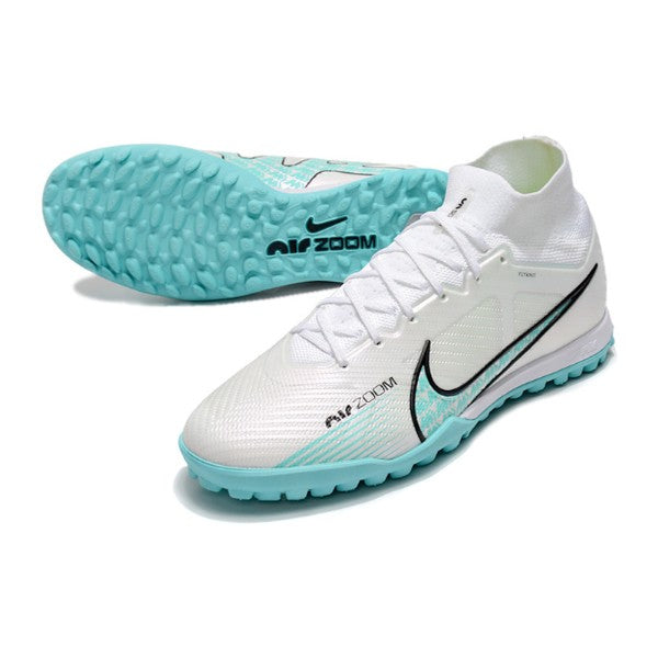 Nike Zoom Mercurial Superfly 9 Elite White and Blue TF