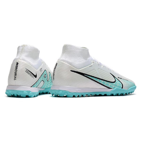 Nike Zoom Mercurial Superfly 9 Elite White and Blue TF