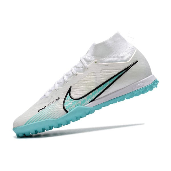 Nike Zoom Mercurial Superfly 9 Elite White and Blue TF