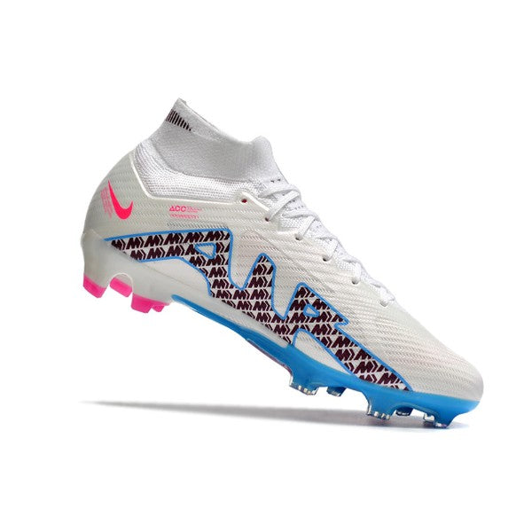 Nike Zoom Mercurial Superfly 9 Elite White Blue and Pink FG