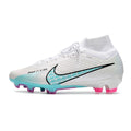 Nike Zoom Mercurial Superfly 9 Elite White Light Blue and Pink FG