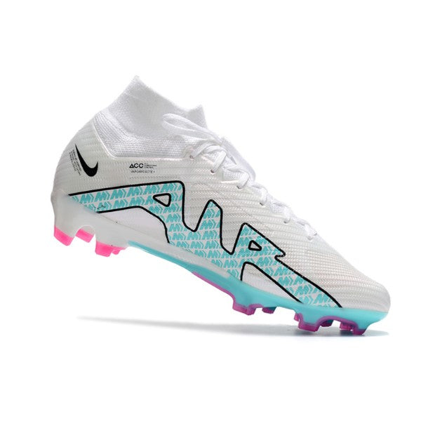 Nike Zoom Mercurial Superfly 9 Elite White Light Blue and Pink FG