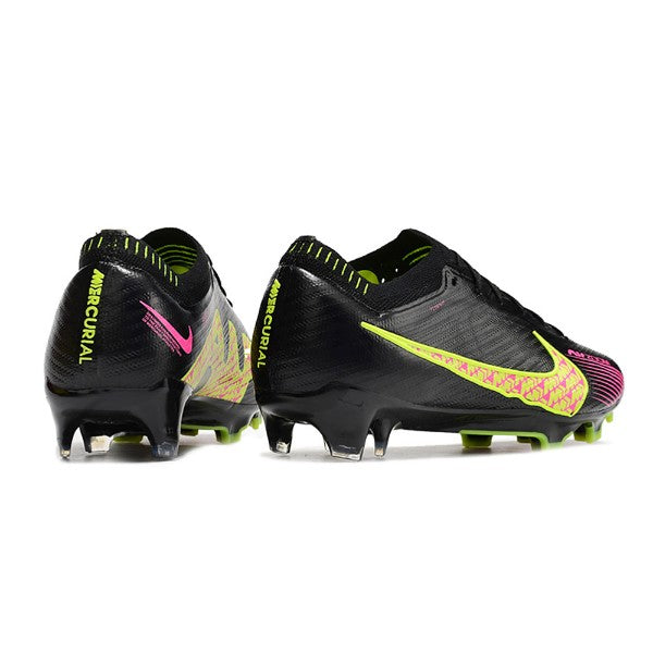 Nike Zoom Mercurial Vapor 15 Elite Black Green and Pink FG