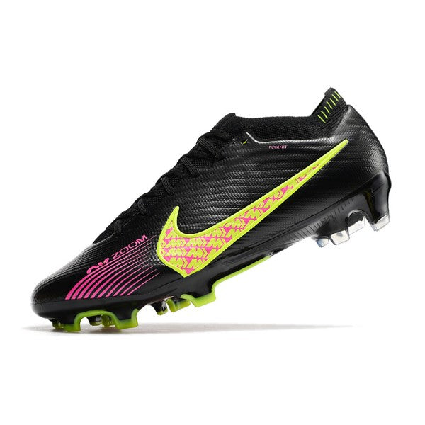 Nike Zoom Mercurial Vapor 15 Elite Black Green and Pink FG