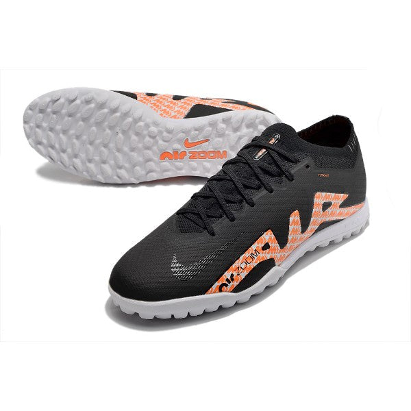 Nike Zoom Mercurial Vapor 15 Elite Black White and Orange TF