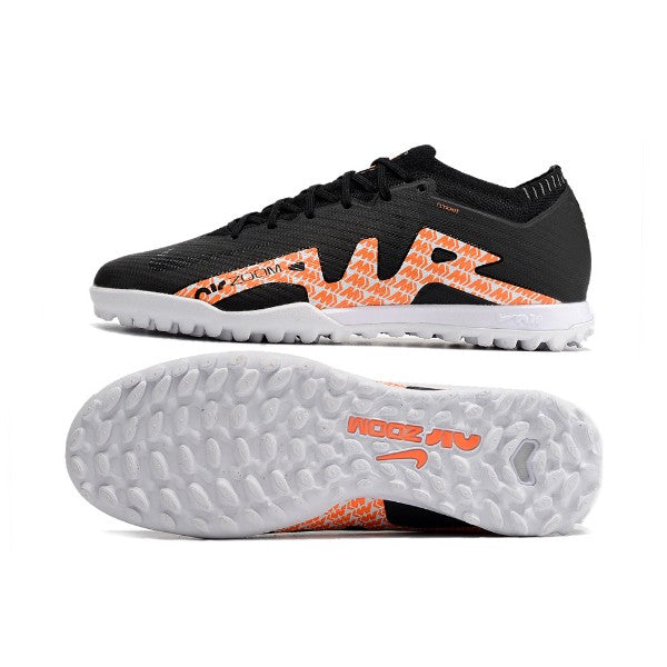 Nike Zoom Mercurial Vapor 15 Elite Black White and Orange TF