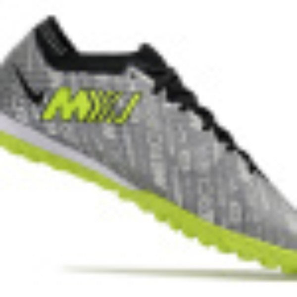 Nike Zoom Mercurial Vapor 15 Elite Gray and Green TF