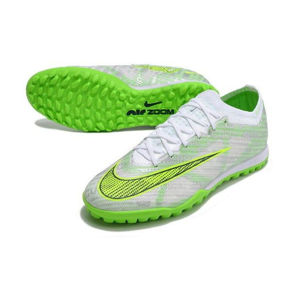 Nike Zoom Mercurial Vapor 15 Elite Silver and Green TF