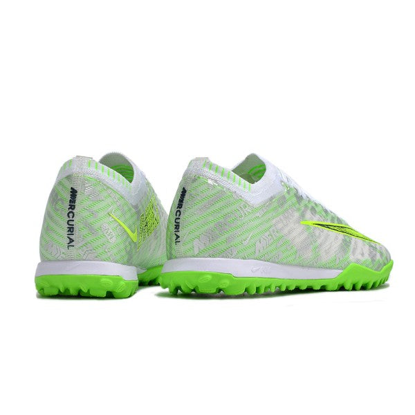Nike Zoom Mercurial Vapor 15 Elite Silver and Green TF
