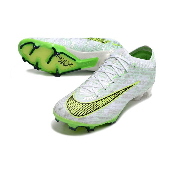 Nike Zoom Mercurial Vapor 15 Elite Silver and Green FG